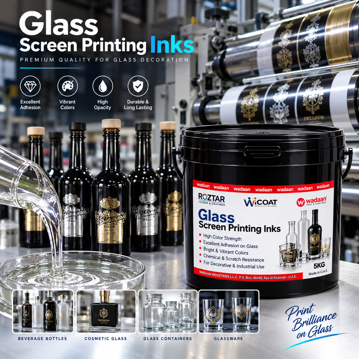 Roztar Glass Screen Printing Inks