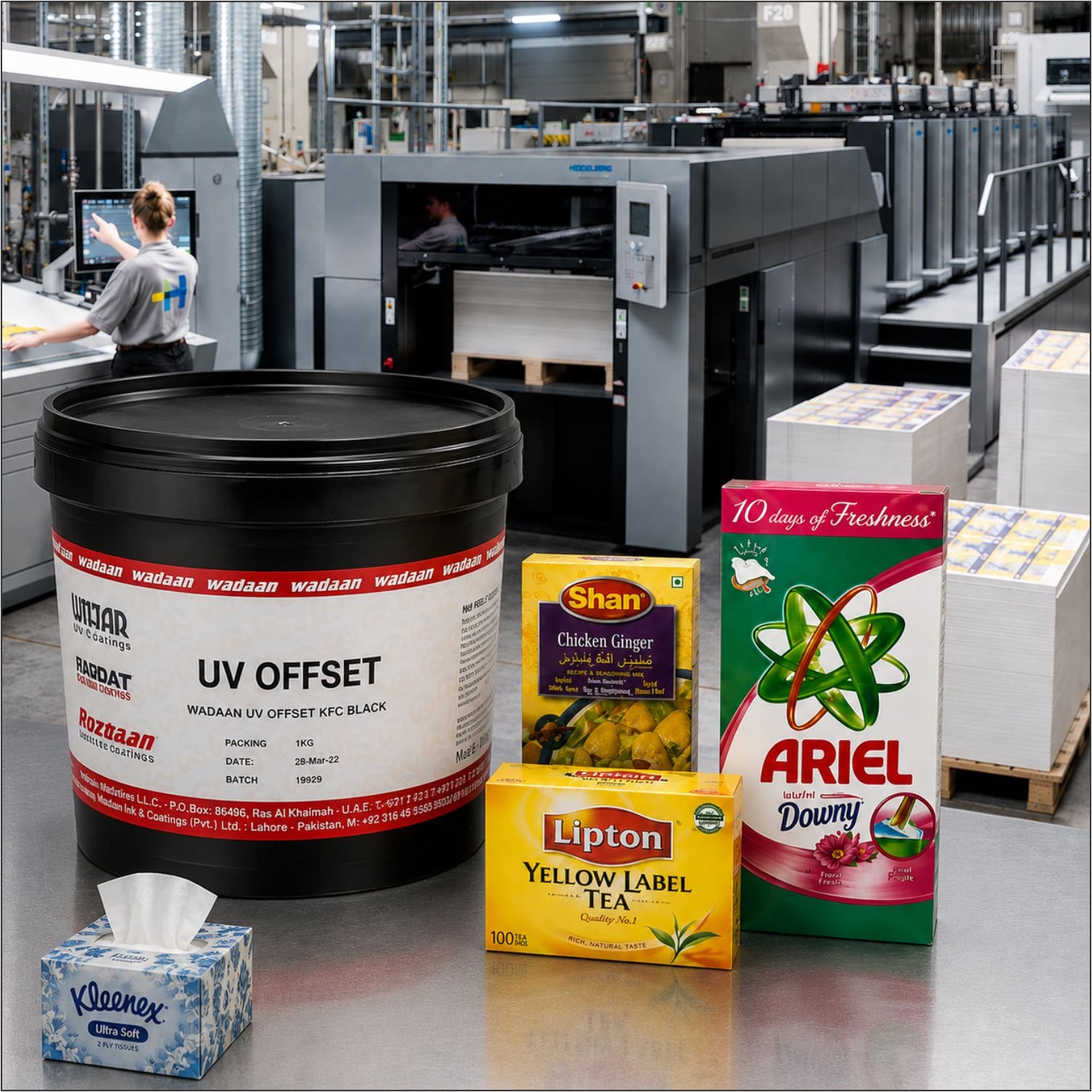 UV Offset printed consumer packaging