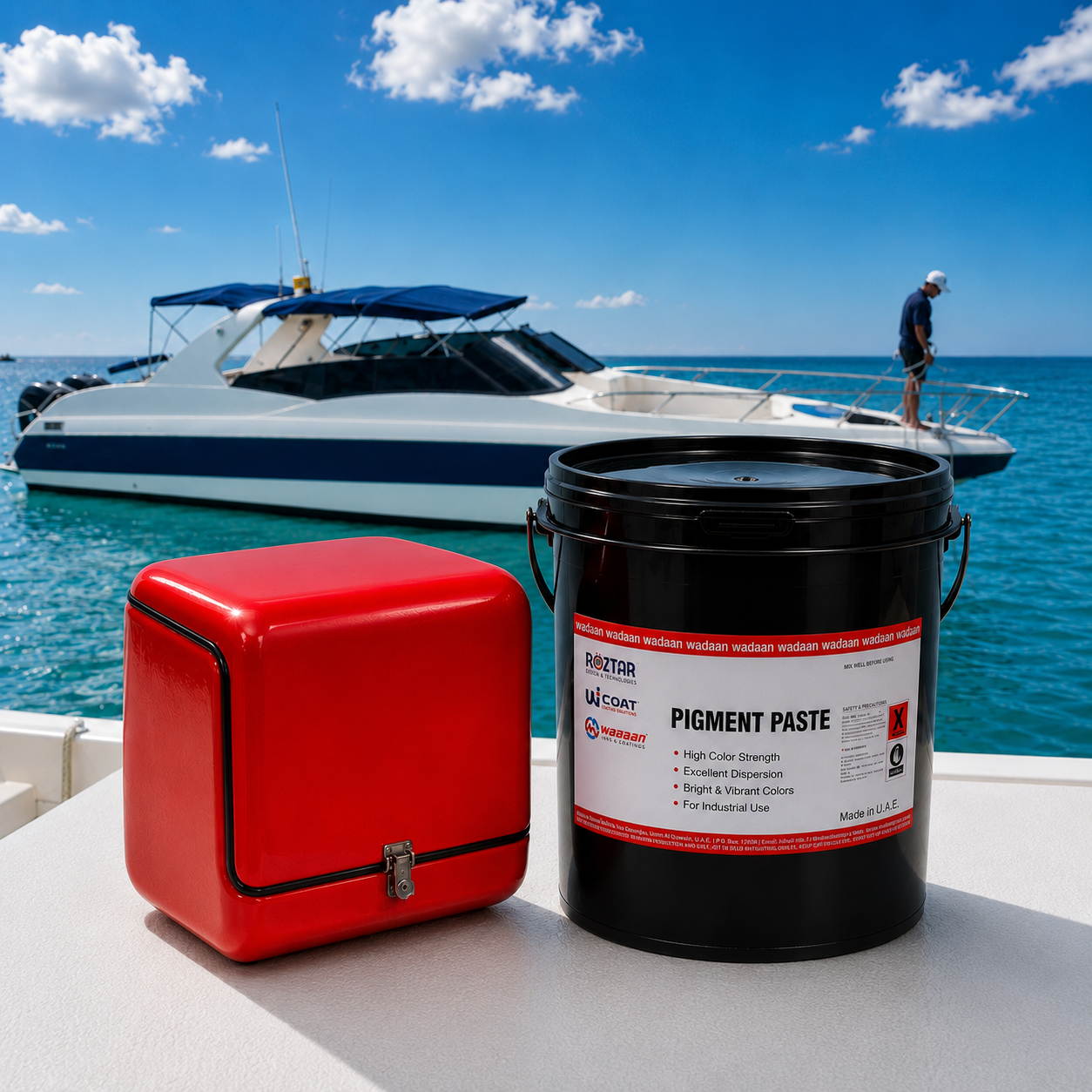 Roztar pigment paste for fibreglass