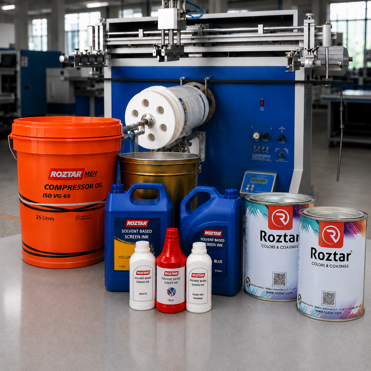 Roztar solvent based screen ink products