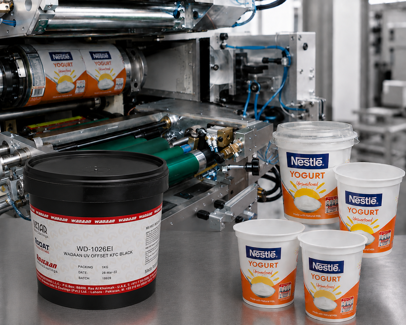 UV Dry Offset printed containers