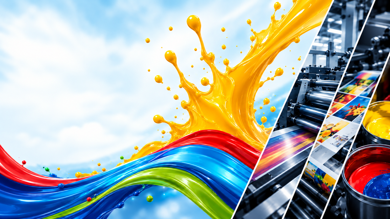 Colorful inks and modern printing technology